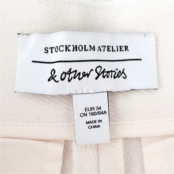 & Other Stories NWOT Wide Press-Crease Trousers - Picture 6 of 10